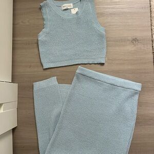 Light Blue Women Skirt Set